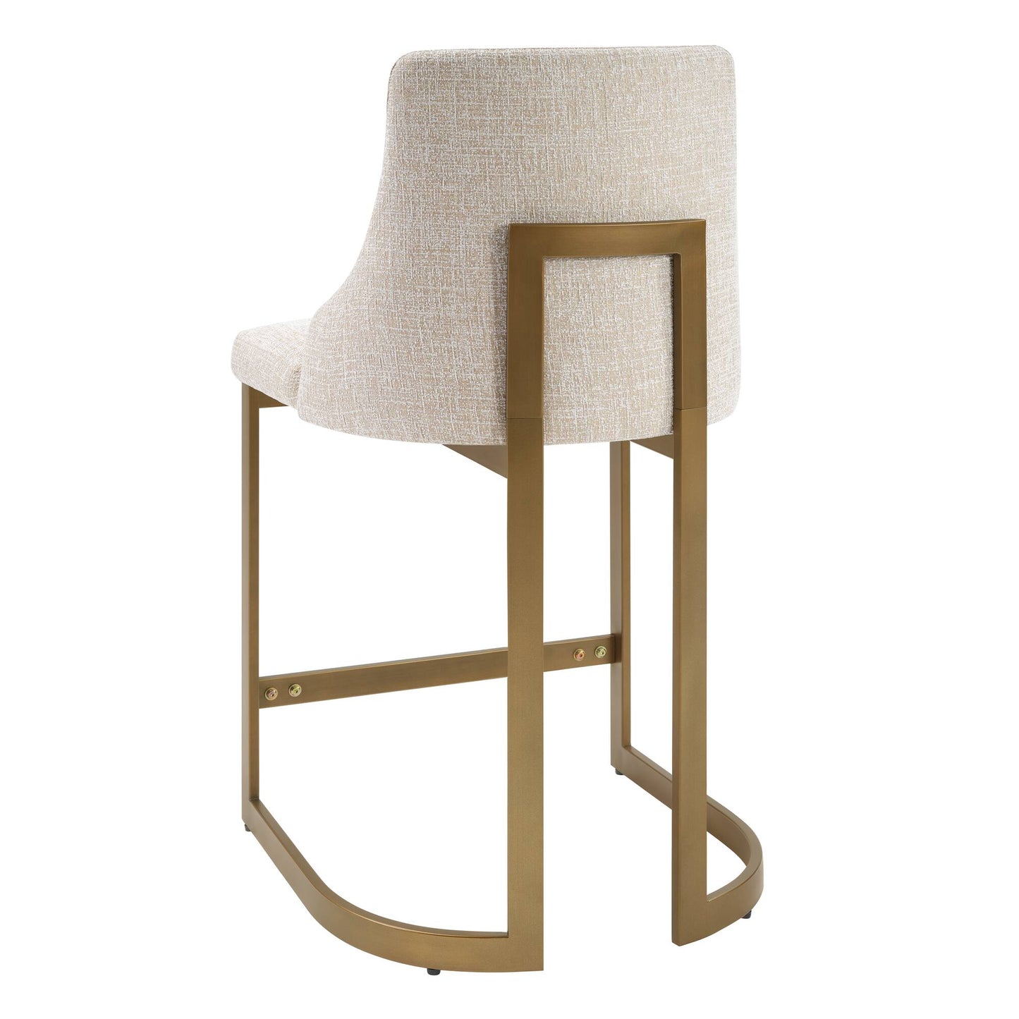Bryce 26"H Upholstered Counter Stool with Metal Base