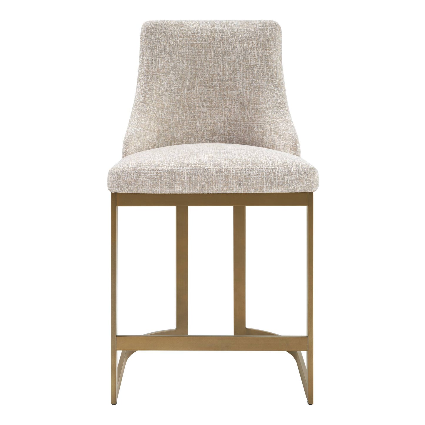 Bryce 26"H Upholstered Counter Stool with Metal Base