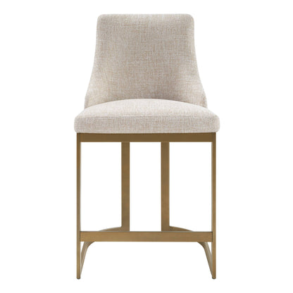 Bryce 26"H Upholstered Counter Stool with Metal Base