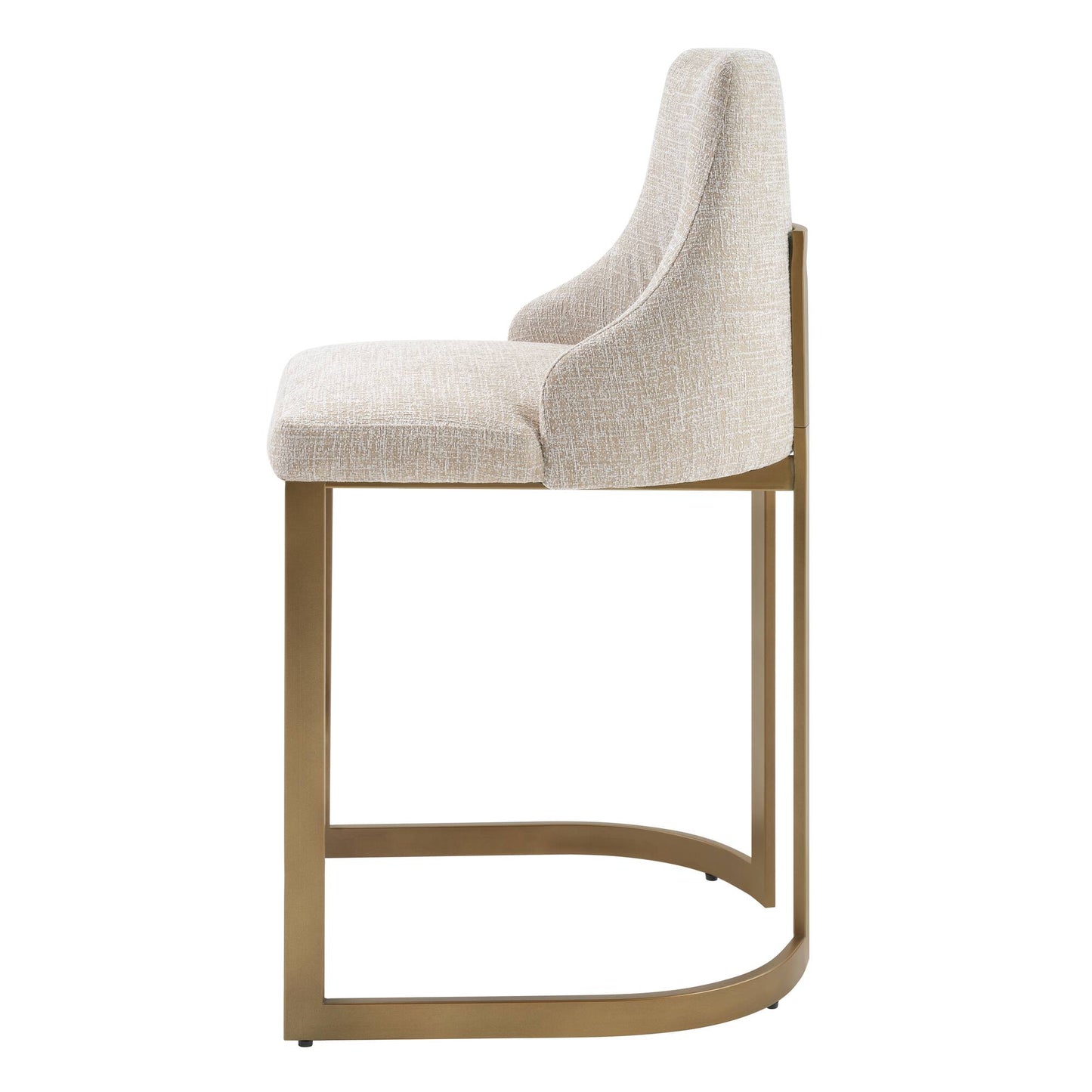 Bryce 26"H Upholstered Counter Stool with Metal Base