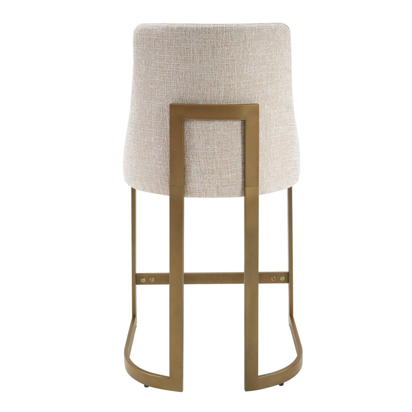 Bryce 26"H Upholstered Counter Stool with Metal Base