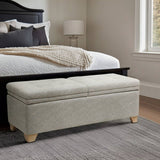 Ashcroft Dual Compartment Flip-Top Storage Bench