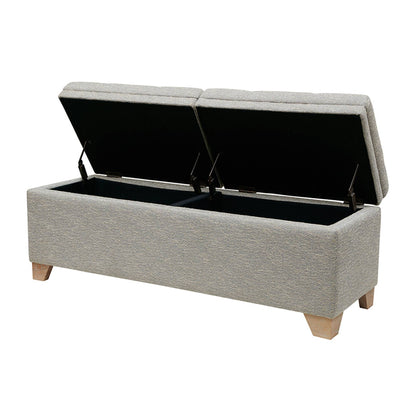 Ashcroft Dual Compartment Flip-Top Storage Bench