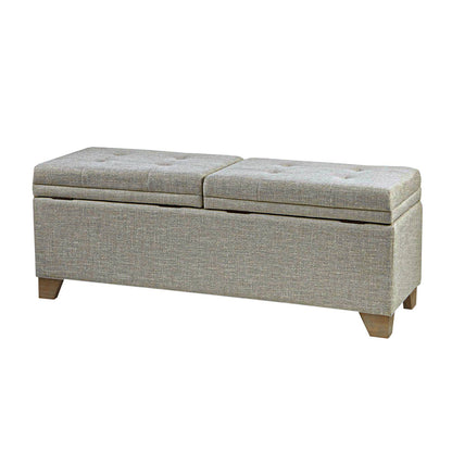Ashcroft Dual Compartment Flip-Top Storage Bench