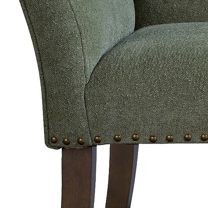 Welburn 49.5" Upholstered Bench with Back & Wood Legs