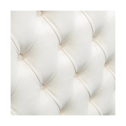 Amelia Upholstered Wingback Headboard with Button Tufting & Nailhead Trim