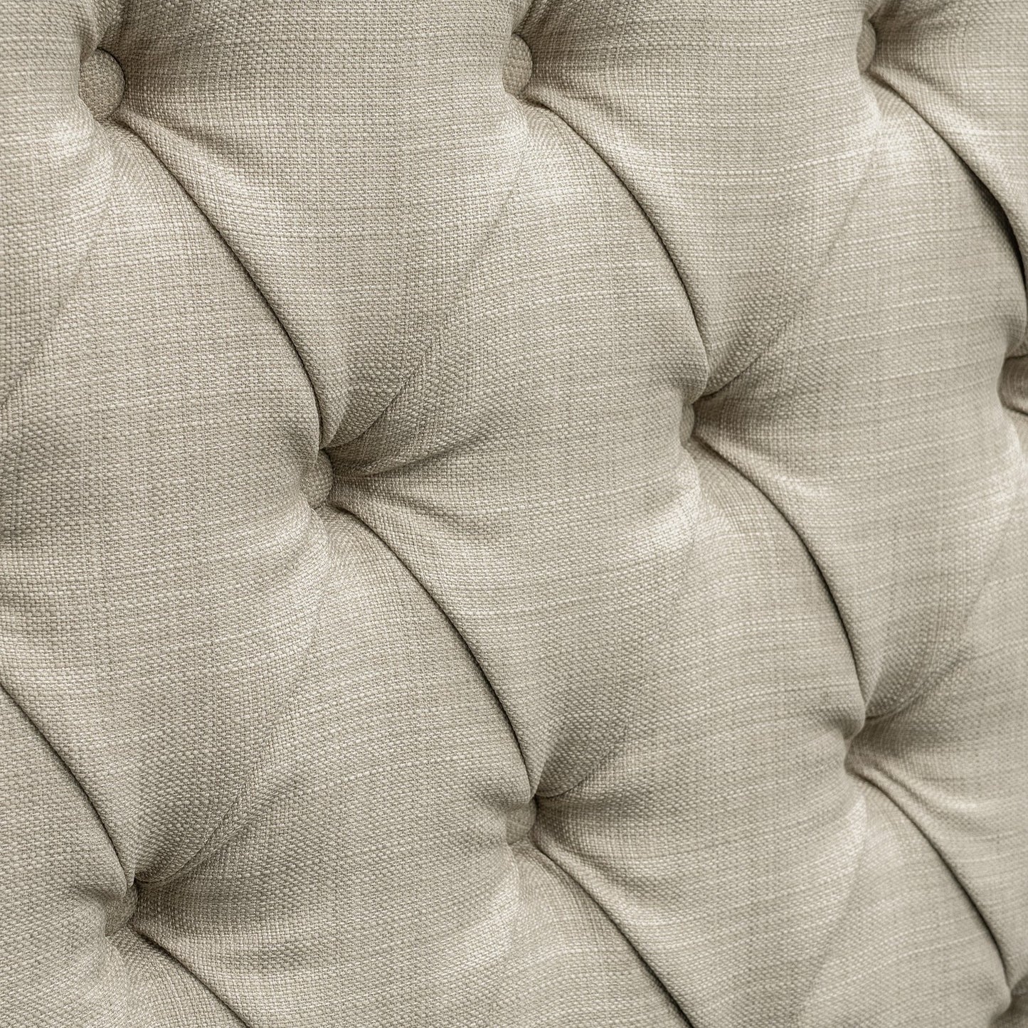 Amelia Upholstered Wingback Headboard with Button Tufting & Nailhead Trim