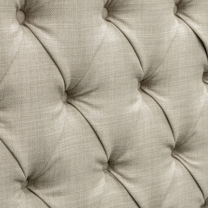 Amelia Upholstered Wingback Headboard with Button Tufting & Nailhead Trim