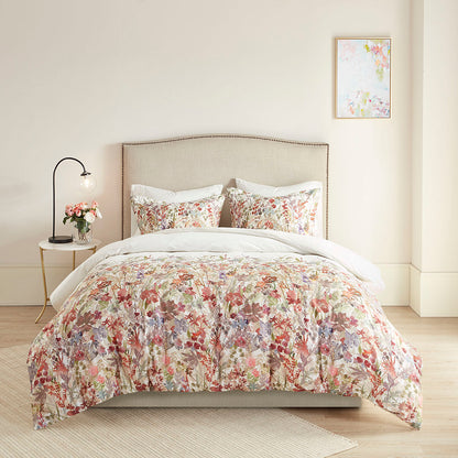 Mariana 3 Piece Cotton Printed  Duvet Cover Set