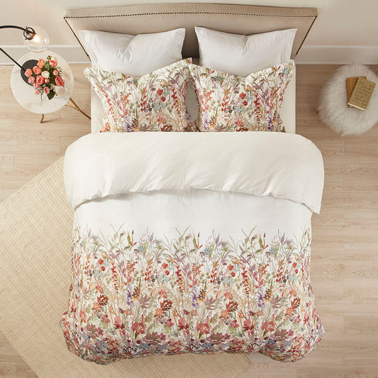 Mariana 3 Piece Cotton Printed  Duvet Cover Set
