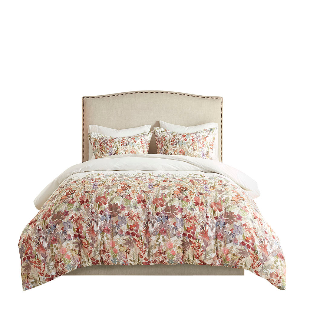 Mariana 3 Piece Cotton Printed  Duvet Cover Set