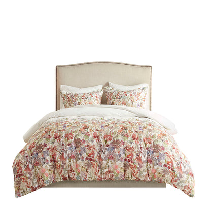 Mariana 3 Piece Cotton Printed  Duvet Cover Set
