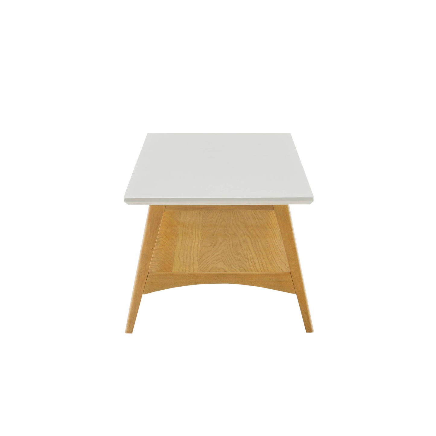 Parker Mid-century Coffee Table with Storage Shelf