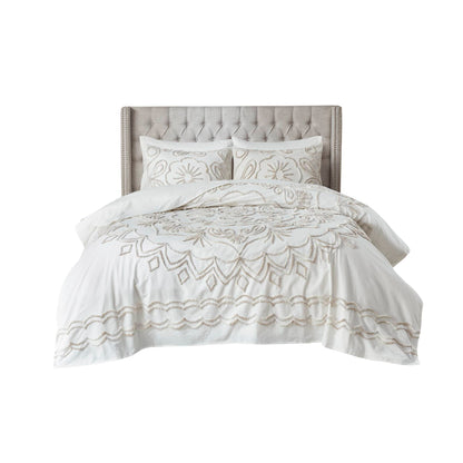 Violette 3 Piece Tufted Cotton Chenille Coverlet Set