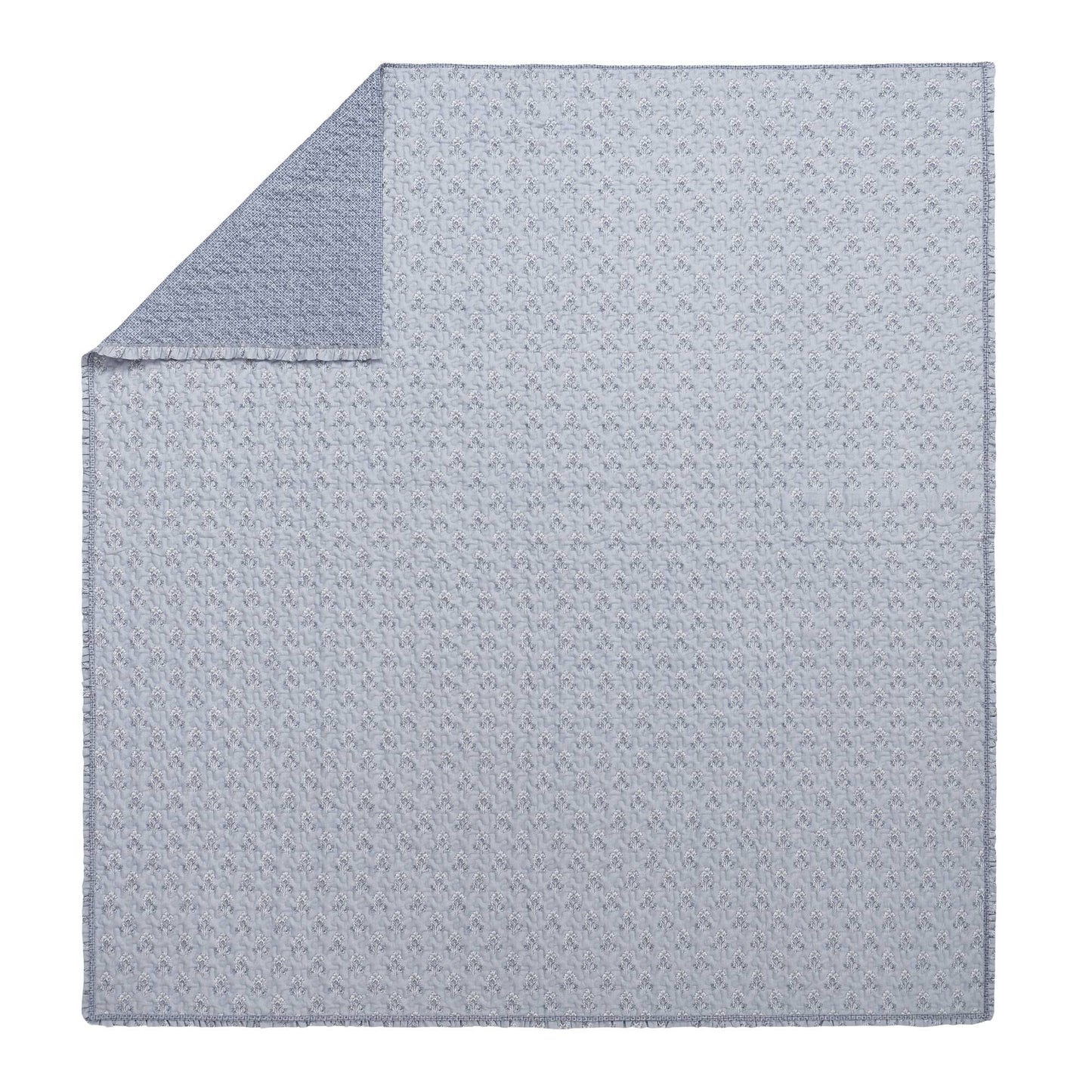 Linwood 3 Piece Ruffle Printed Quilt Set