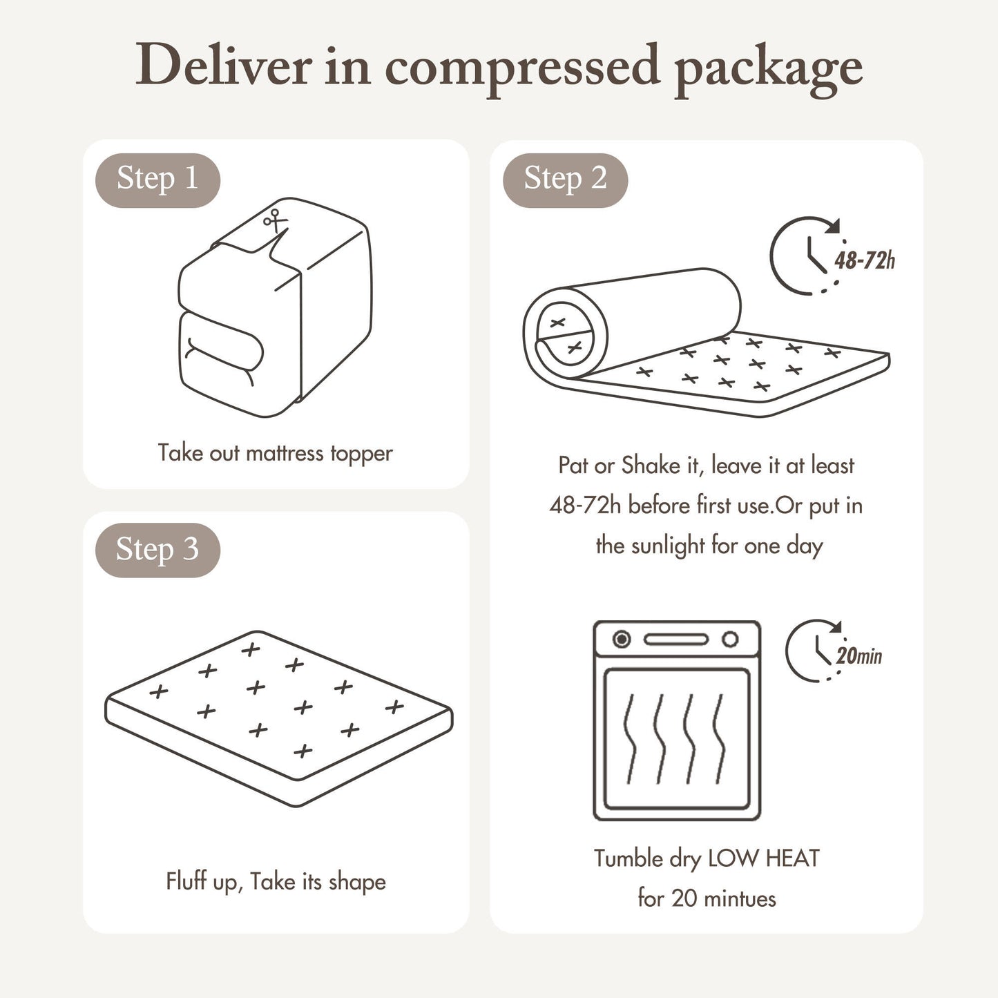 Cloud Soft Overfilled Plush Hypoallergenic Down Alternative Waterproof Mattress Pad