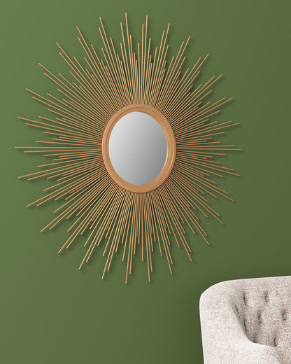 Fiore Sunburst Wall Decor Mirror 14.5"D