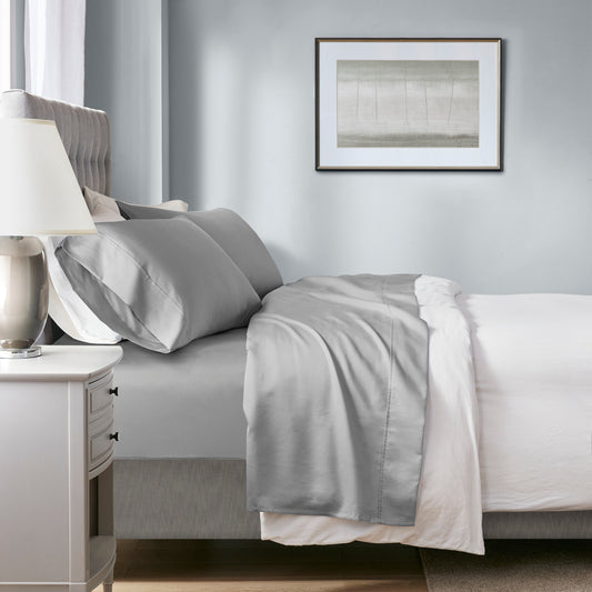 1000 Thread Count HeiQ Smart Temperature Cotton Blend 4-Piece Sheet Set