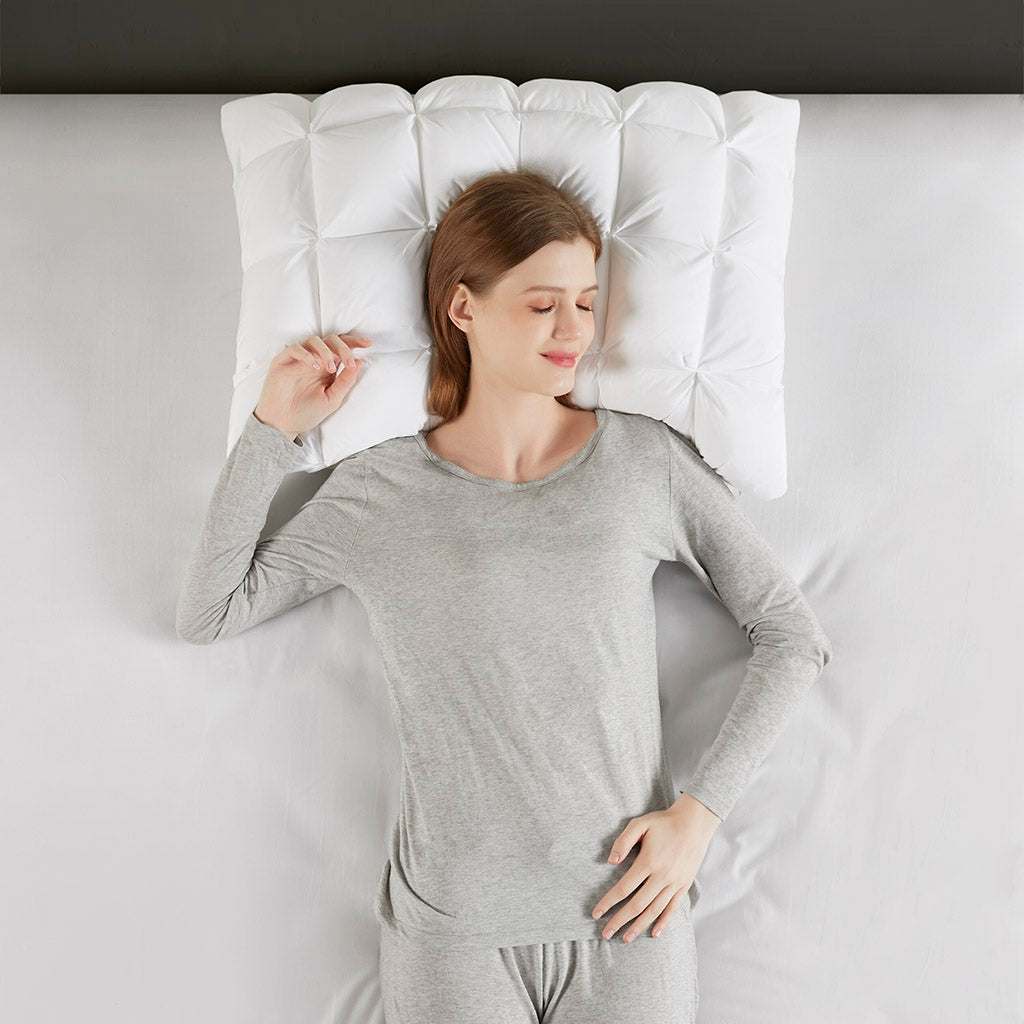 Stay Puffed Overfilled Pillow Protector Single Piece