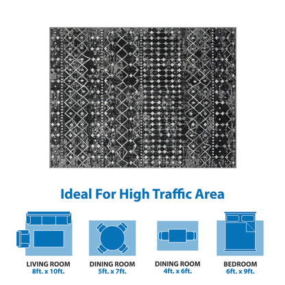 Hannah Moroccan Global Woven Area Rug