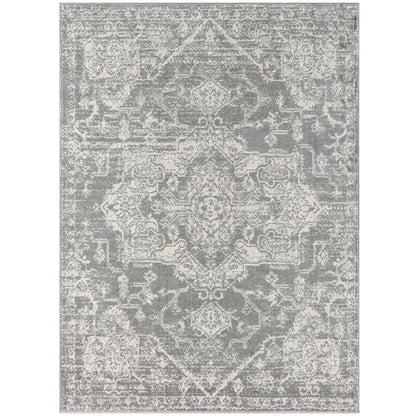 Asher Distressed Medallion Woven Area Rug
