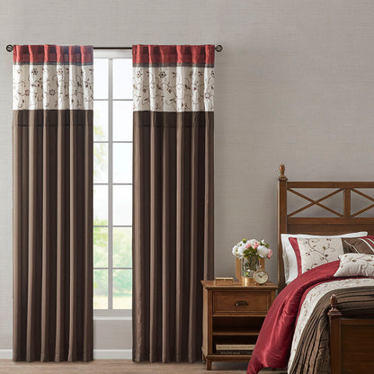Serene Embroidered Curtain Panel