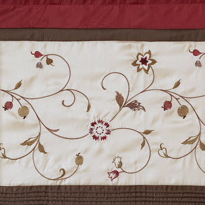 Serene Embroidered Curtain Panel