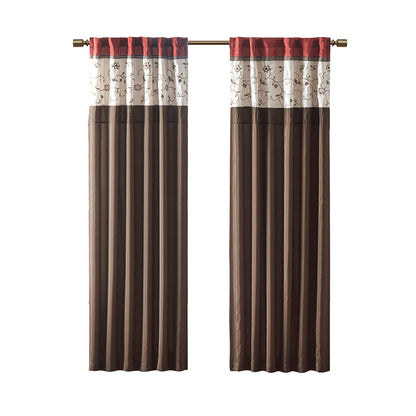 Serene Embroidered Curtain Panel