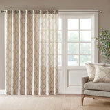 Saratoga Fretwork Print Patio Window Curtain