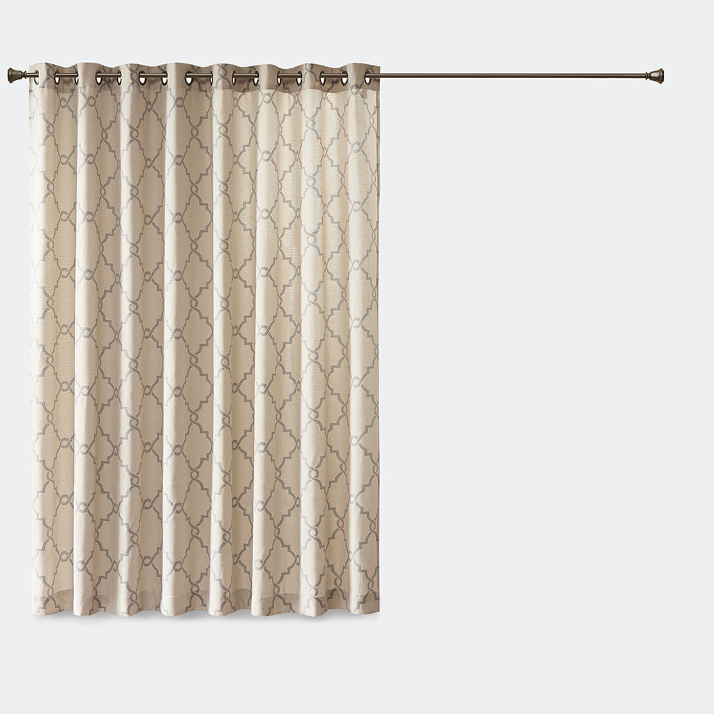 Saratoga Fretwork Print Patio Window Curtain