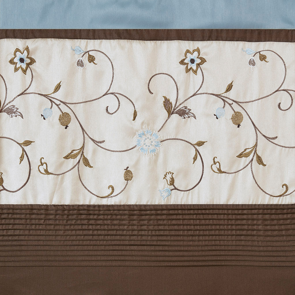 Serene Embroidered Curtain Panel