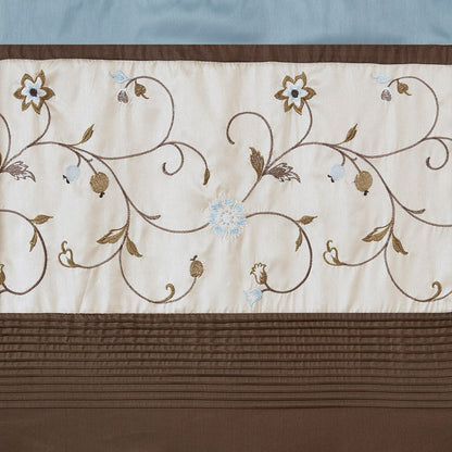 Serene Embroidered Curtain Panel
