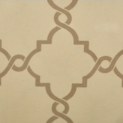 Saratoga Fretwork Print Grommet Top Window Curtain Panel