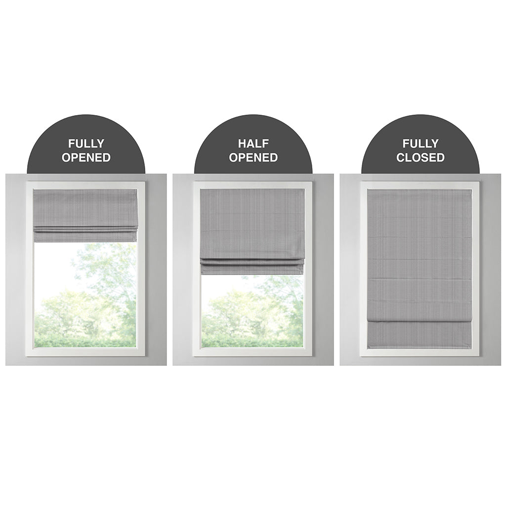 Galen Basketweave Room Darkening Cordless Roman Shade