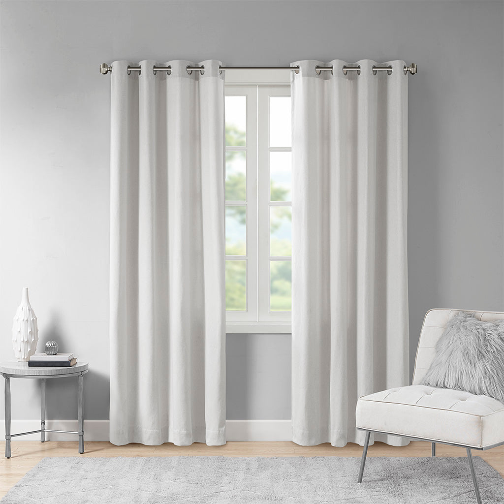 Englewood Solid Piece Dyed Grommet Top Curtain Panel
