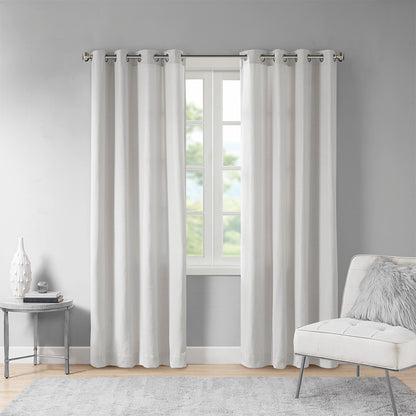 Englewood Solid Piece Dyed Grommet Top Curtain Panel