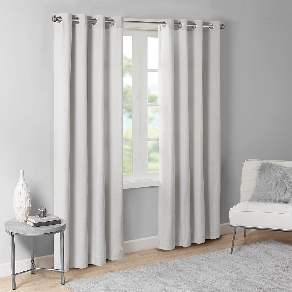 Englewood Solid Piece Dyed Grommet Top Curtain Panel