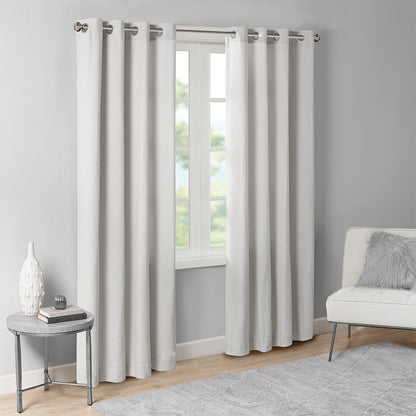 Englewood Solid Piece Dyed Grommet Top Curtain Panel