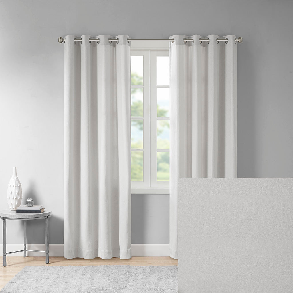 Englewood Solid Piece Dyed Grommet Top Curtain Panel