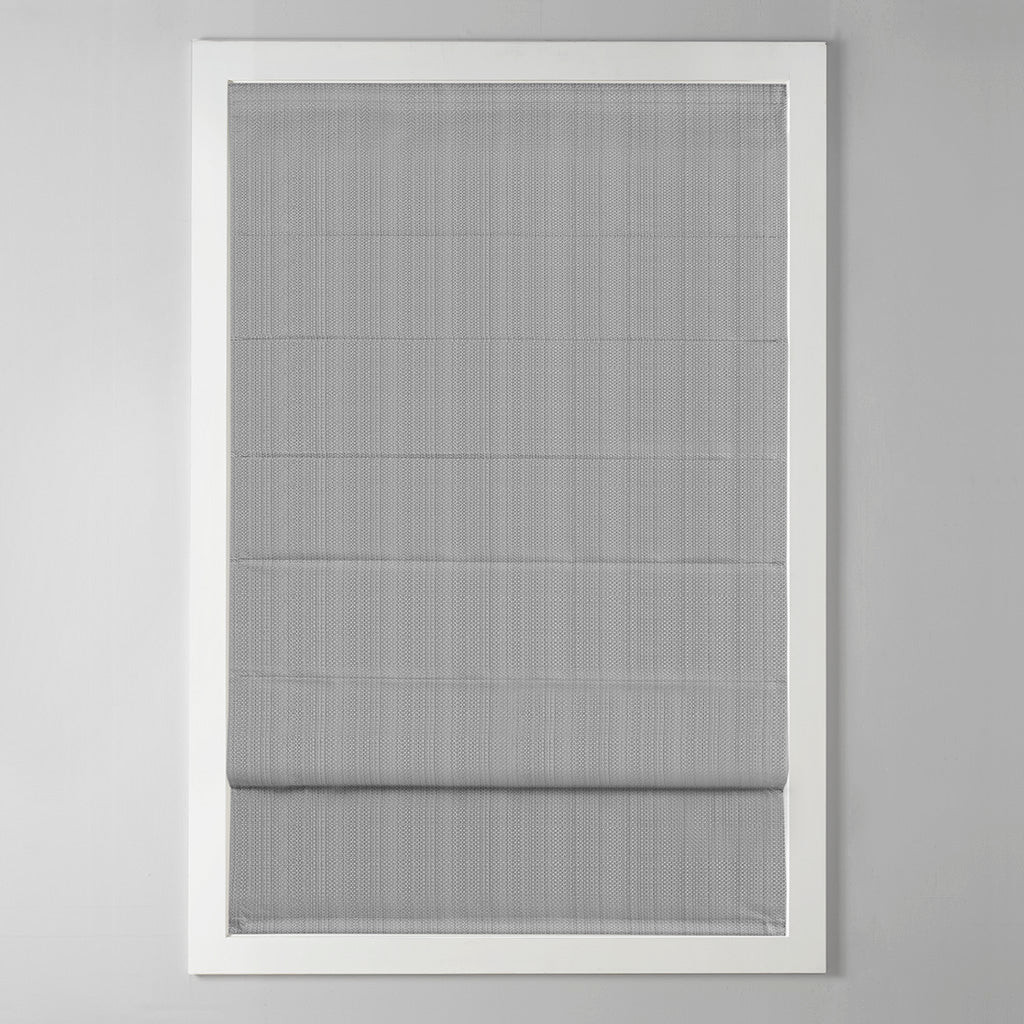 Galen Basketweave Total Blackout Roman Shade