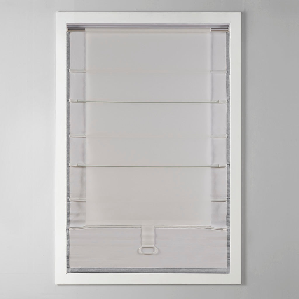 Galen Basketweave Total Blackout Roman Shade