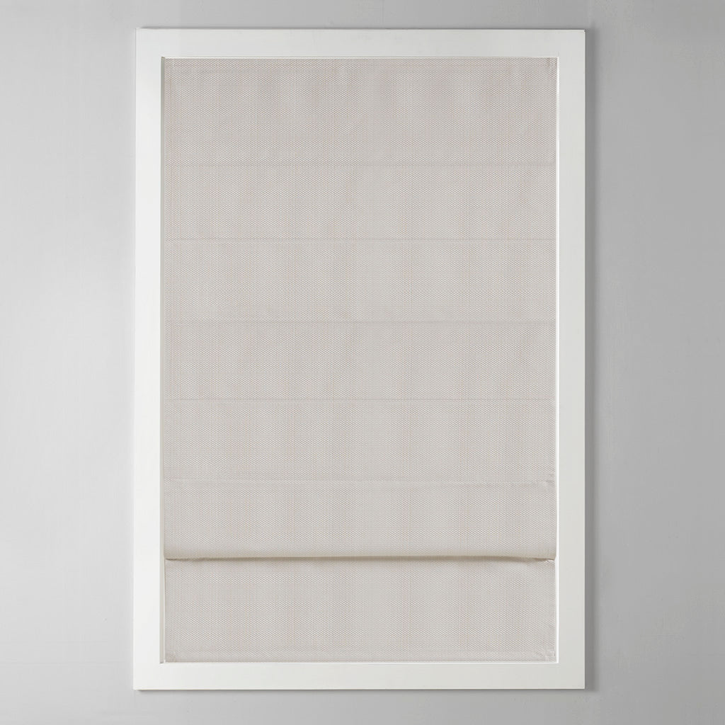 Galen Basketweave Total Blackout Roman Shade