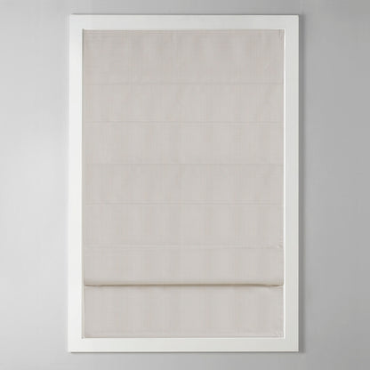 Galen Basketweave Total Blackout Roman Shade