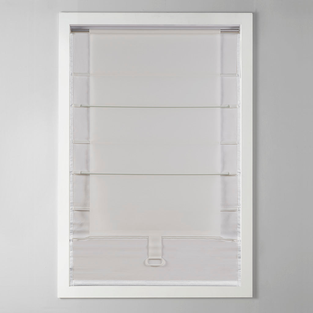 Galen Basketweave Total Blackout Roman Shade