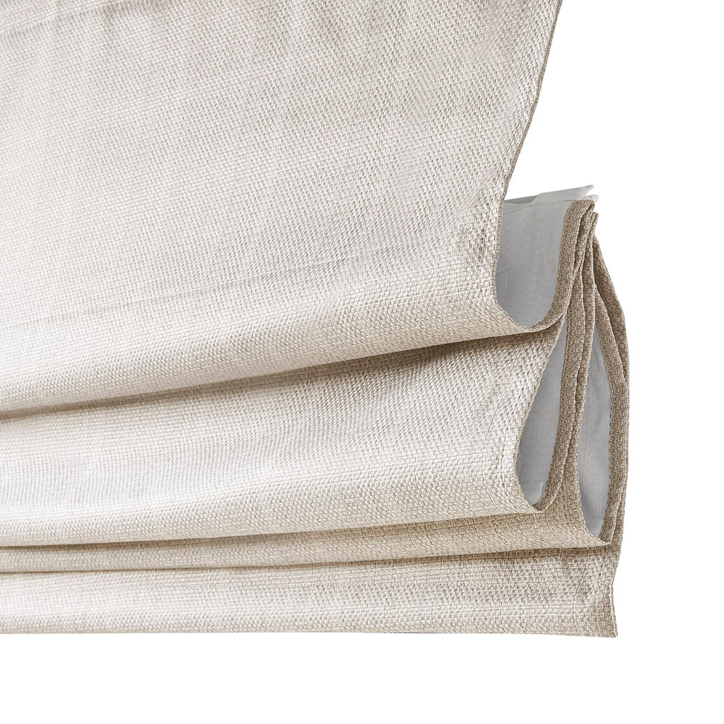 Galen Basketweave Total Blackout Roman Shade