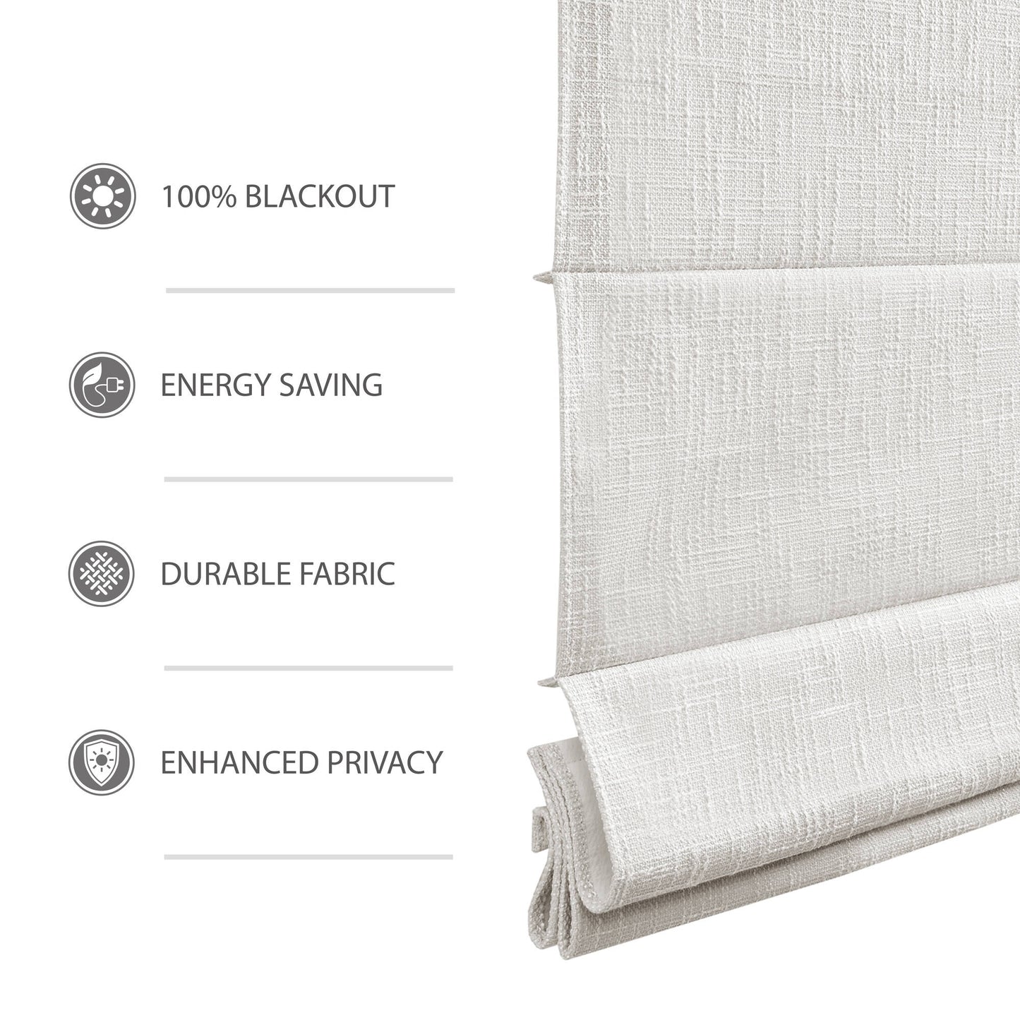 Quincy Total Blackout Cordless Roman Shade