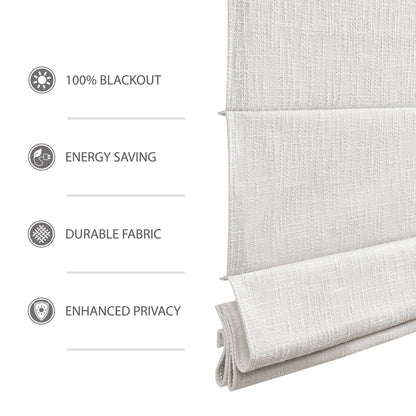 Quincy Total Blackout Cordless Roman Shade