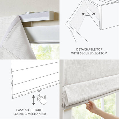 Quincy Total Blackout Cordless Roman Shade