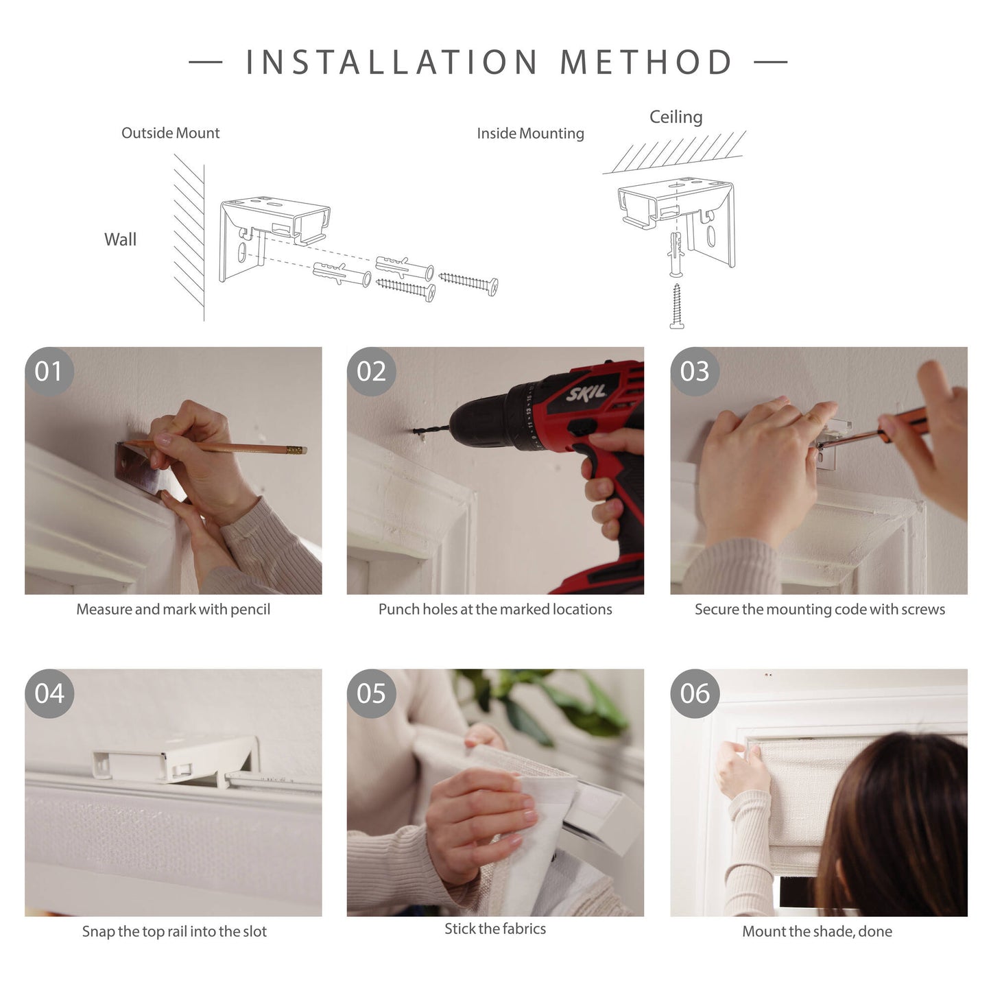 Quincy Total Blackout Cordless Roman Shade