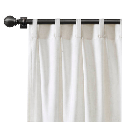 Emery 300gsm poly linen with 7 pinch pleat per pc